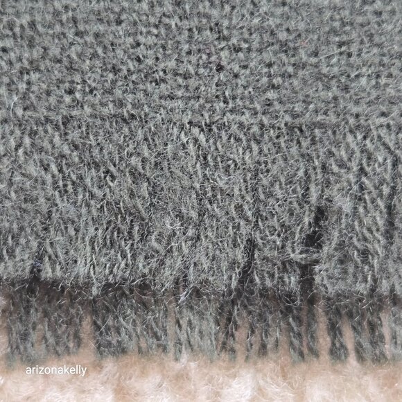 DARK GREEN Cashmere Scarf Louisa Pernini - Picture 6 of 9